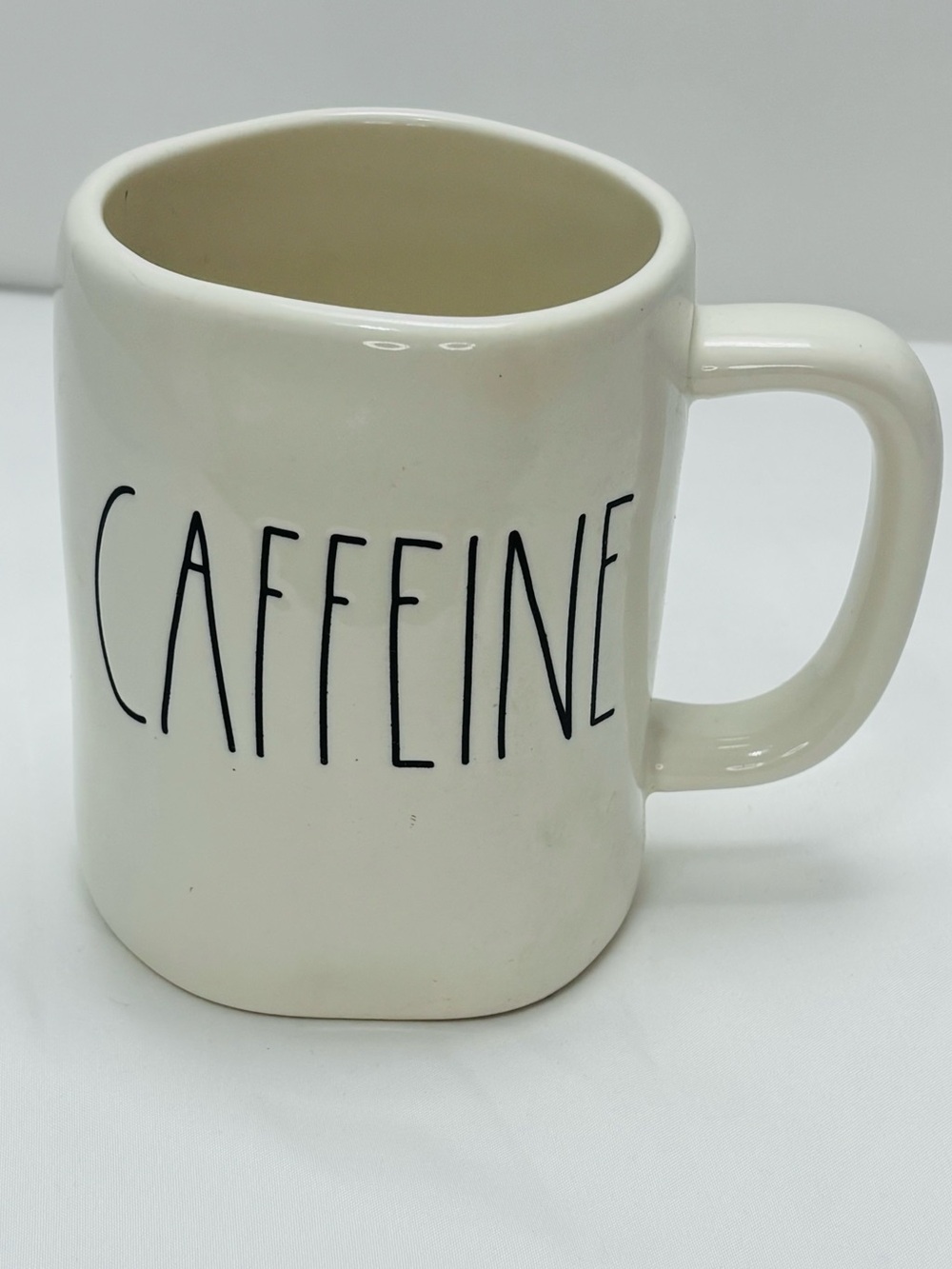Caffeine Ceramic Coffee Mug - White